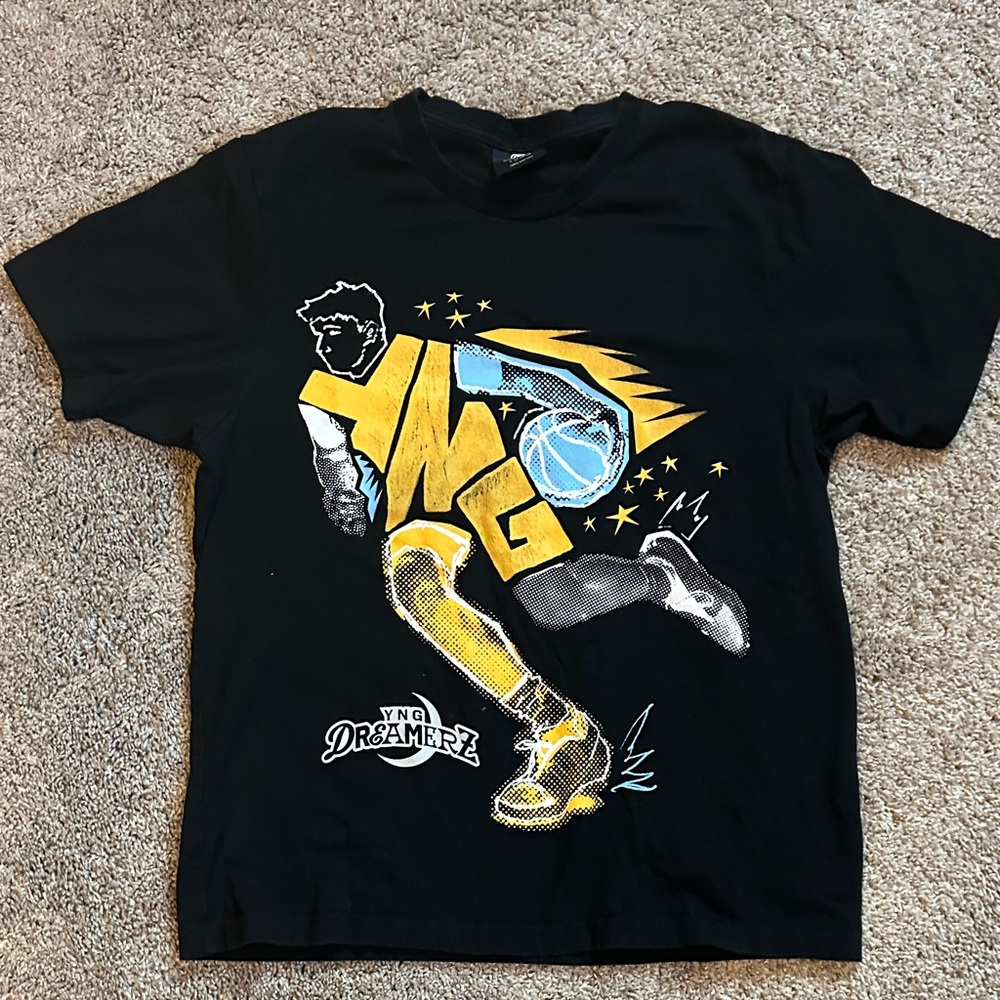 Black Graphic Kids T-Shirt